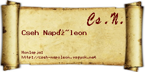 Cseh Napóleon névjegykártya